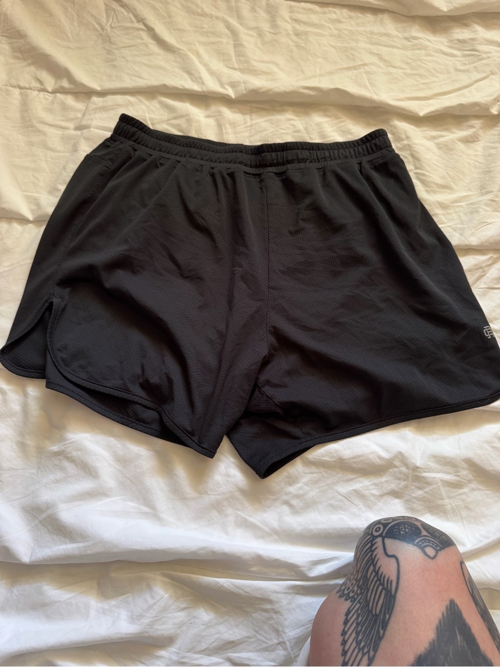 Men's Black Athletic Running Shorts